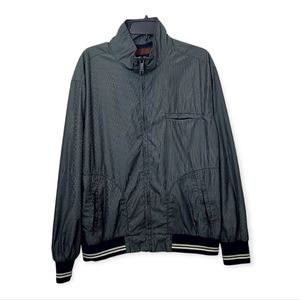 Perry Ellis Men's Size XL Jacket Lightweight Long Sleeve Blue Gray Full Zipper